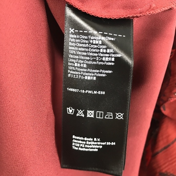 NWT Scotch & Soda Ruffle Drop Hem Dress Size XS - Picture 13 of 14